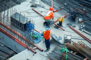 builders on a site.