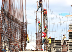 workers on-site during the daytime