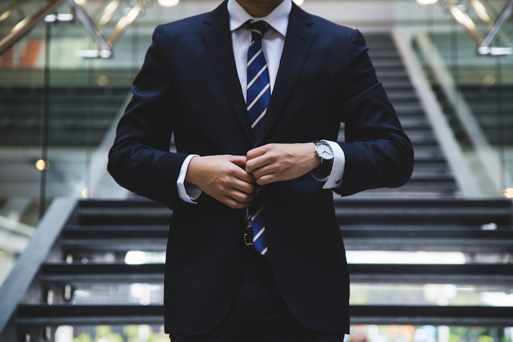 An image of a lawyer wearing a suit