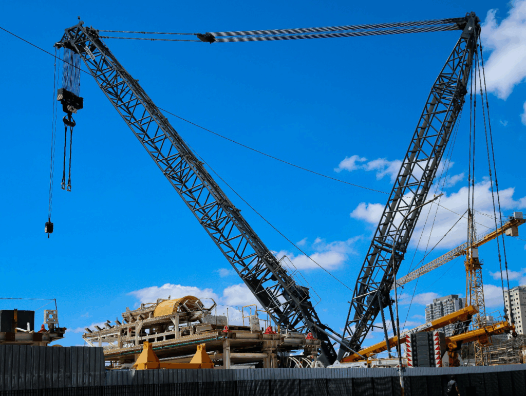 Equipment at construction site